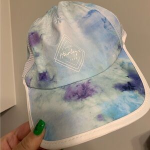 Hurley Quick Dry Cancun Runners Blue Tie Dye Mesh Baseball Cap Hat Women’s